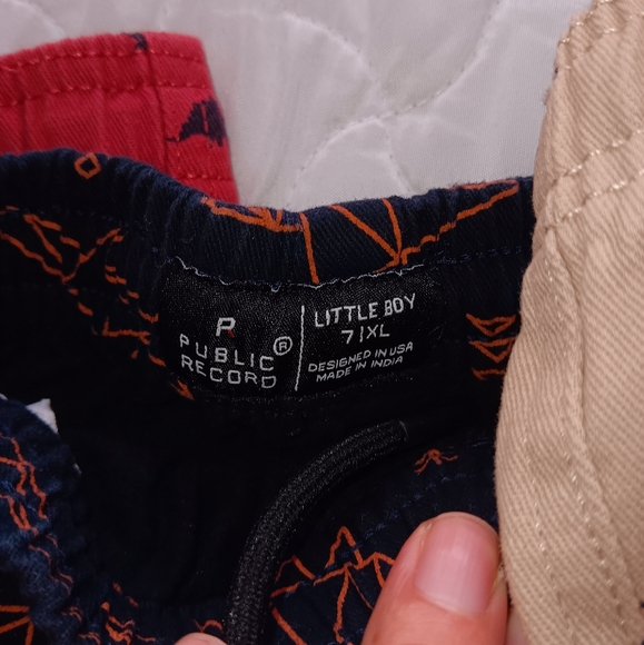 3 shorts for boys, size 7, blue, red and brown, Cooper brand - Picture 3 of 10